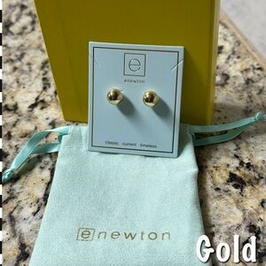 Newton Classic Gold Ball Earrings